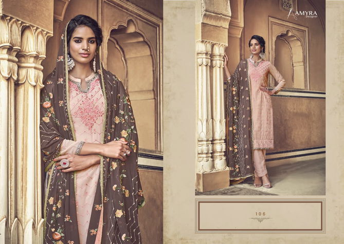 Amyra Dream Vol 2 Georgette Heavy Designer Salwar Suits Catalog
